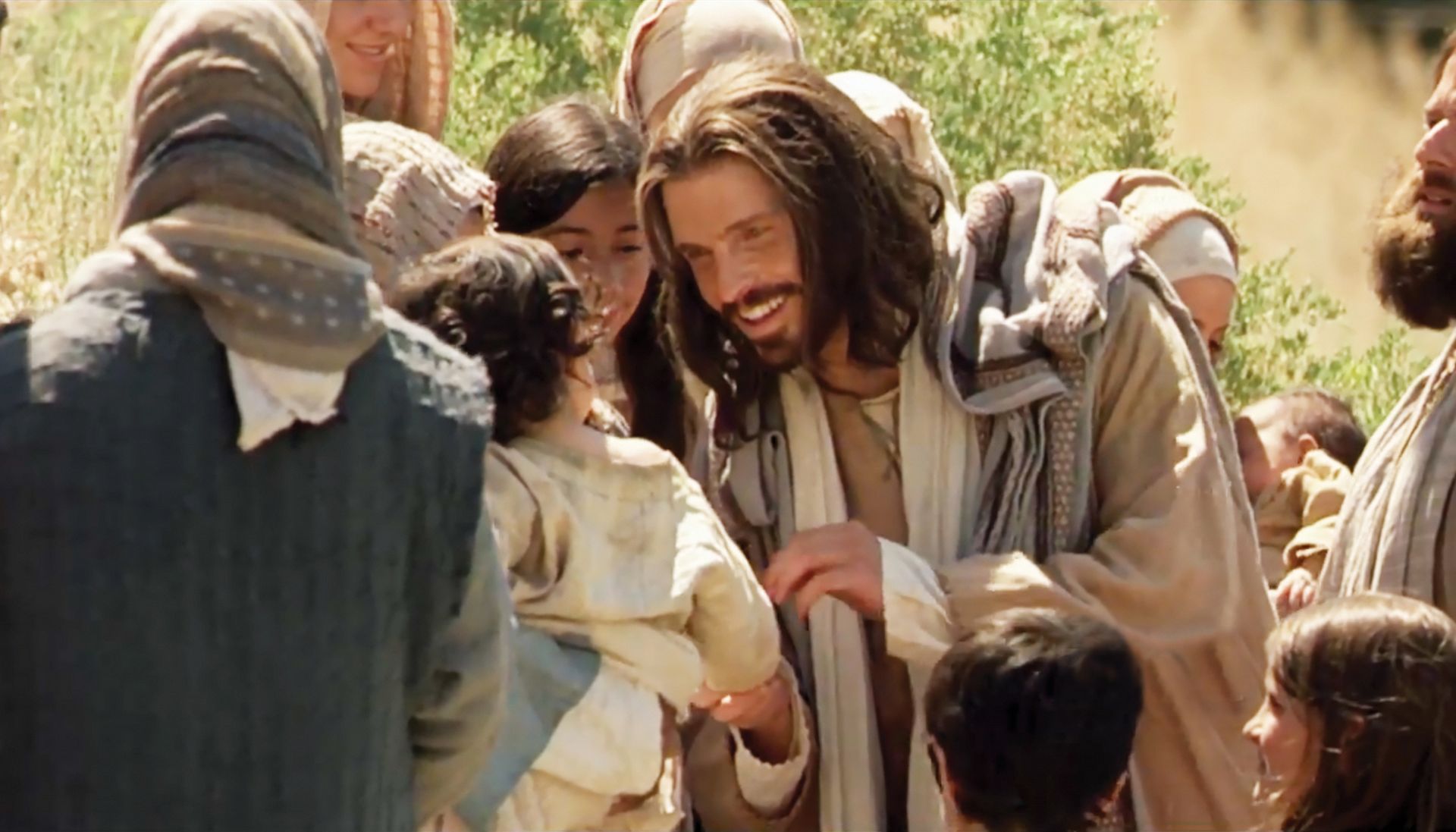 Christ with little children.