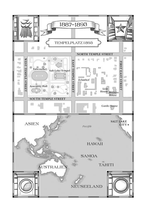 Karte vom Tempelplatz, Karte von den Pazifischen Inseln