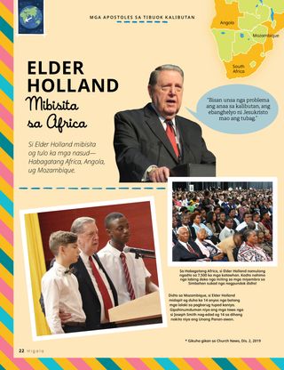 pictures of Elder Holland visiting countries in Africa