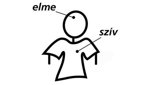 elme és szív ábrája