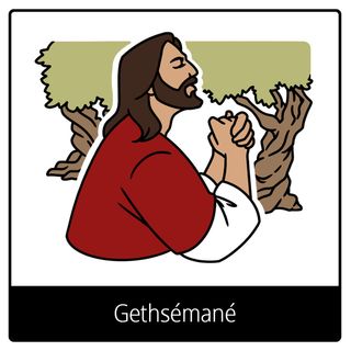 Pictogramme de l’Évangile pour « Gethsémané »