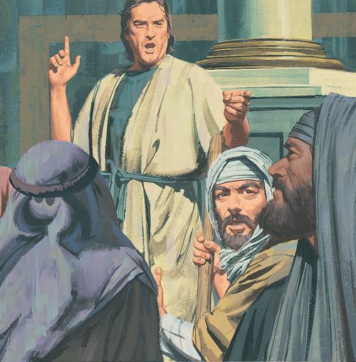 Stephen tells the Jewish leaders that they killed Jesus Christ, the Son of God. - ch.59-4