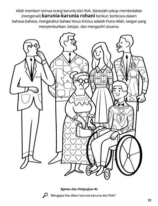 Gifts of the Spirit coloring page