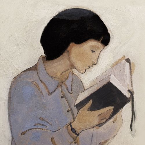 woman reading the scriptures