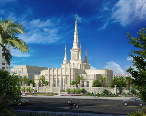 Cambodia Phnom Penh Temple rendering