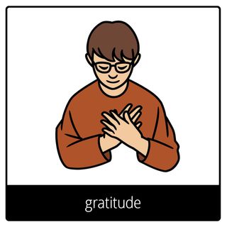 Pictogramme de l’Évangile pour « gratitude »