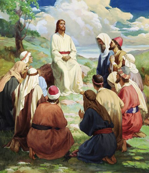 jesus praying with his disciples