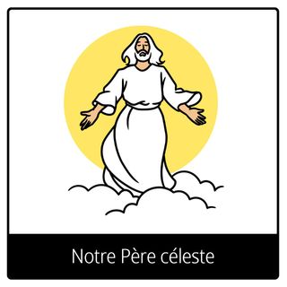 Pictogramme de l’Évangile pour « Notre Père céleste »