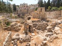 ancient pool of Bethesda in Jerusalem