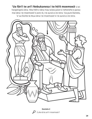 Daniel and the King’s Dream coloring page