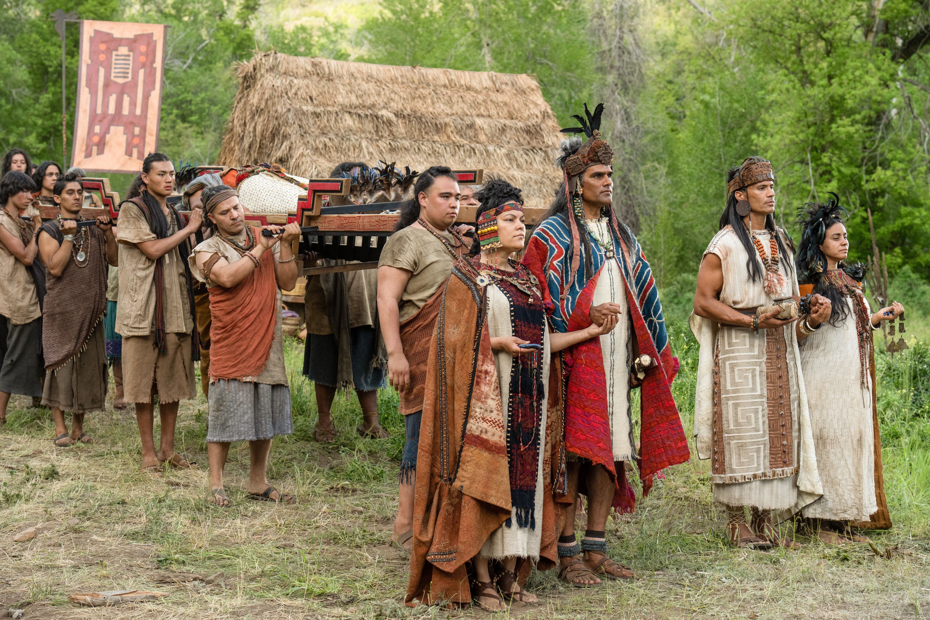 The people of Anti-Nephi-Lehi gather together to mourn the death of their king.