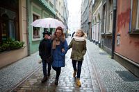 family walking together