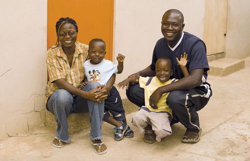 family in Ghana