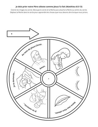 page d’activité : je peux prier comme Jésus