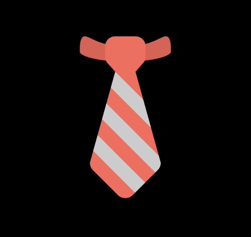 orange and gray tie