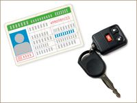 driver’s licence, automobile key