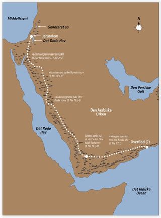 kort over Mellemøsten