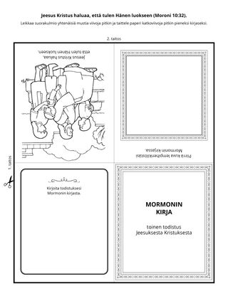 Tehtäväsivu: Mormonin kirja opettaa Jeesuksesta Kristuksesta