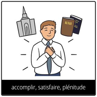 Symbole de l’Évangile pour « accomplir, satisfaire, plénitude »