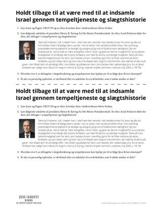 Holdt tilbage til at være med til at indsamle Israel gennem tempeltjeneste og slægtshistorie