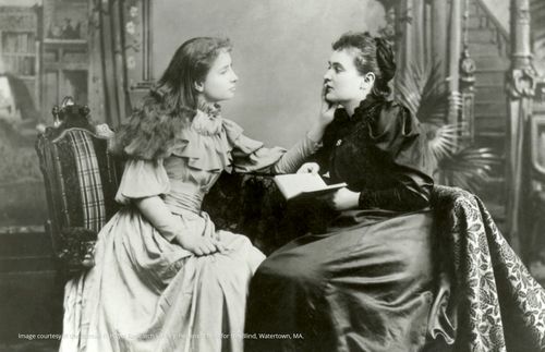 Helen Keller and Anne Sullivan