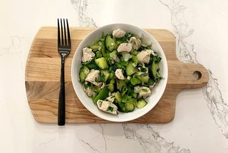 Photo of a dish of meat and vegetables