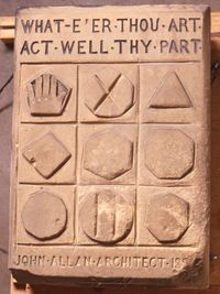 stone, whate’er thou art act well thy part