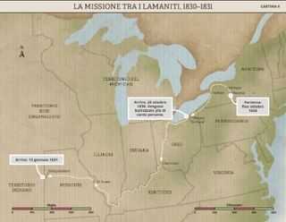 cartina, La missione tra i Lamaniti