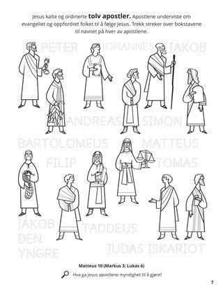 The Twelve Apostles coloring page