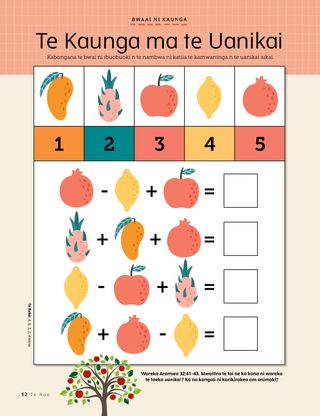 math game with fruit