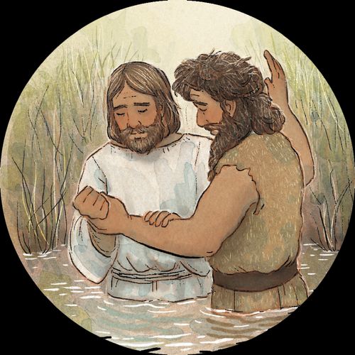 John baptizing Jesus