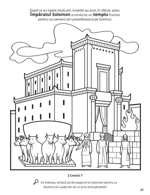 The Temple of Solomon coloring page