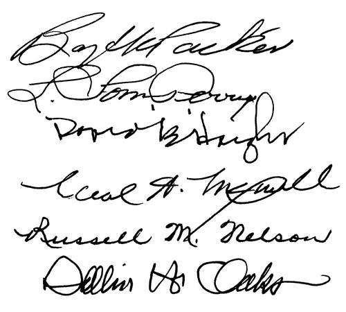 signatures