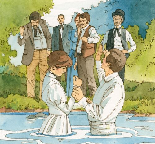 mob interrupting baptism