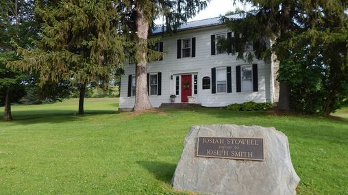 Exterior of the historic Afton Josiah Stowell home.