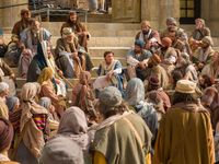 young Jesus in temple teaching