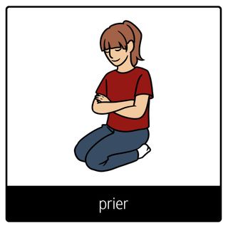 Pictogramme de l’Évangile pour « prier »