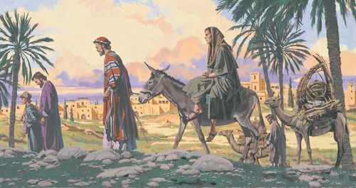 Joseph and Mary returning home from Jerusalem without Jesus - ch.9-3