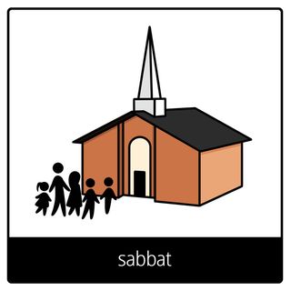 Pictogramme de l’Évangile pour « sabbat »