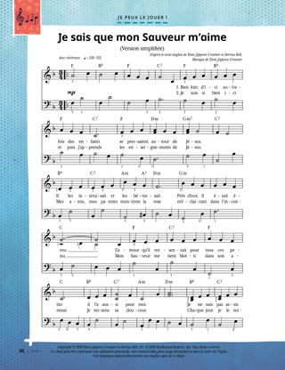 sheet music, page one