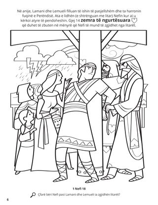 Laman and Lemuel Bound Nephi coloring page