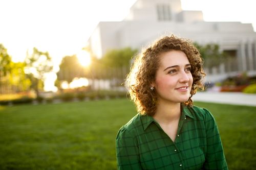 young woman smiling