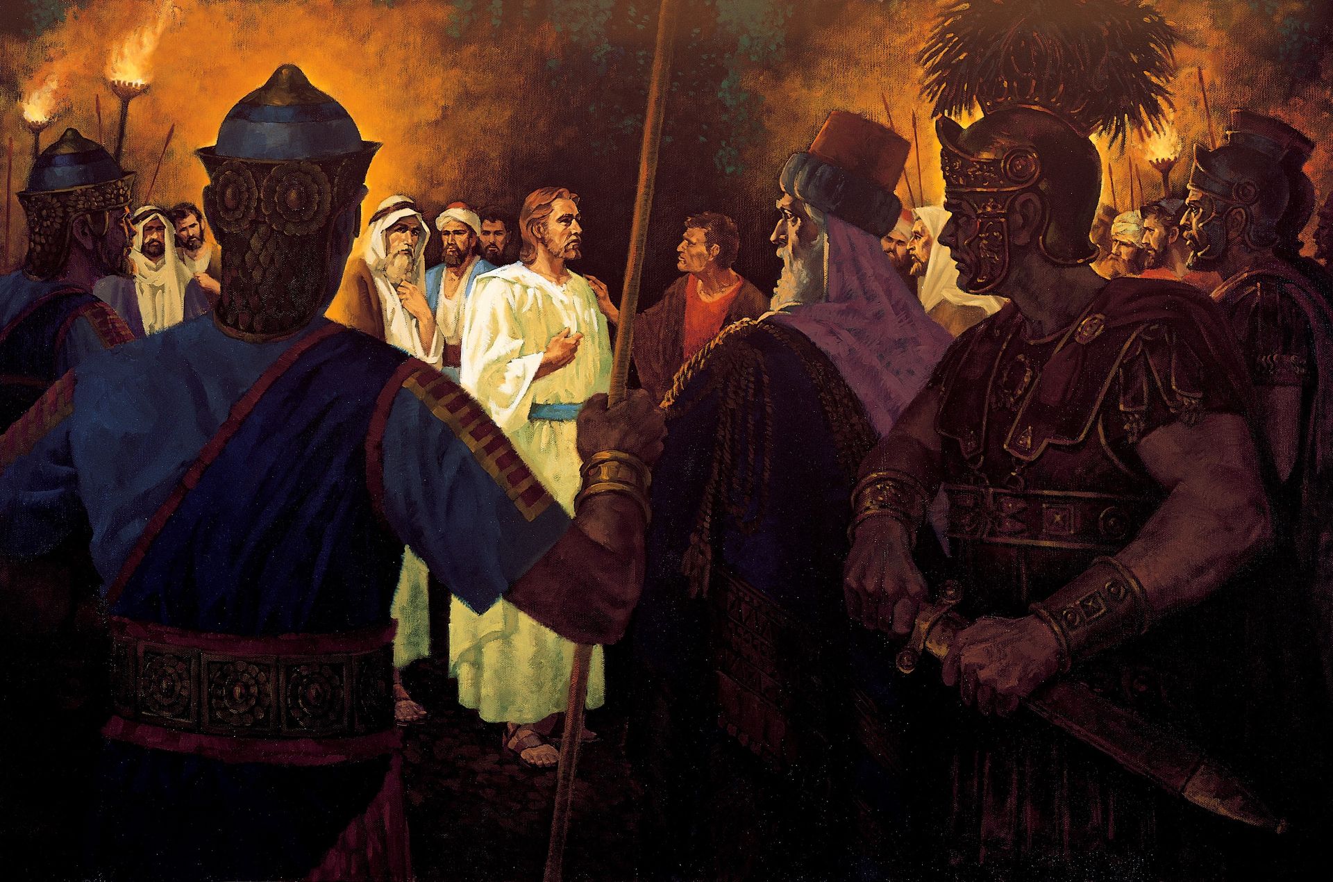The Betrayal of Jesus, by Ted Henninger (62468); GAK 228; Primary manual 7-31; Matthew 26:14–16, 46–50; Mark 14:42–46; Luke 22:47–48; John 18:3–8, 12