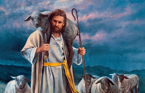 Christ carrying a lamb