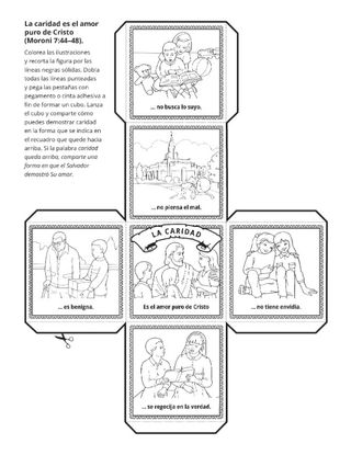 Hoja de actividades: La caridad es el amor puro de Cristo