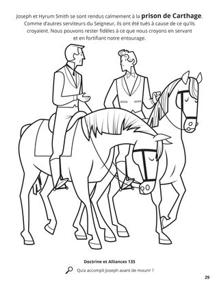 Joseph and Hyrum Were Killed in Carthage Jail coloring page