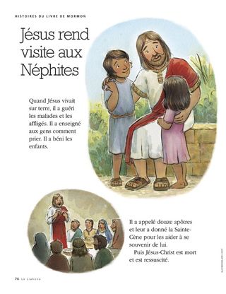 Jesus visits the Nephites