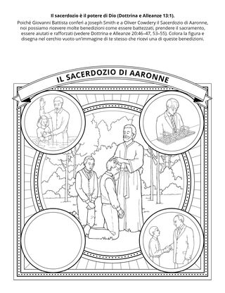 pagina delle attività: il sacerdozio è il potere di Dio