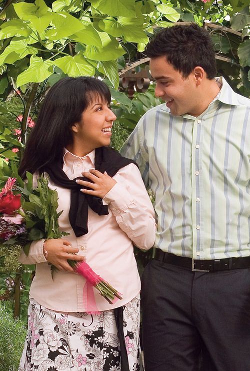 couple in garden