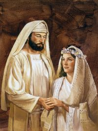 New Testament–era bridal couple